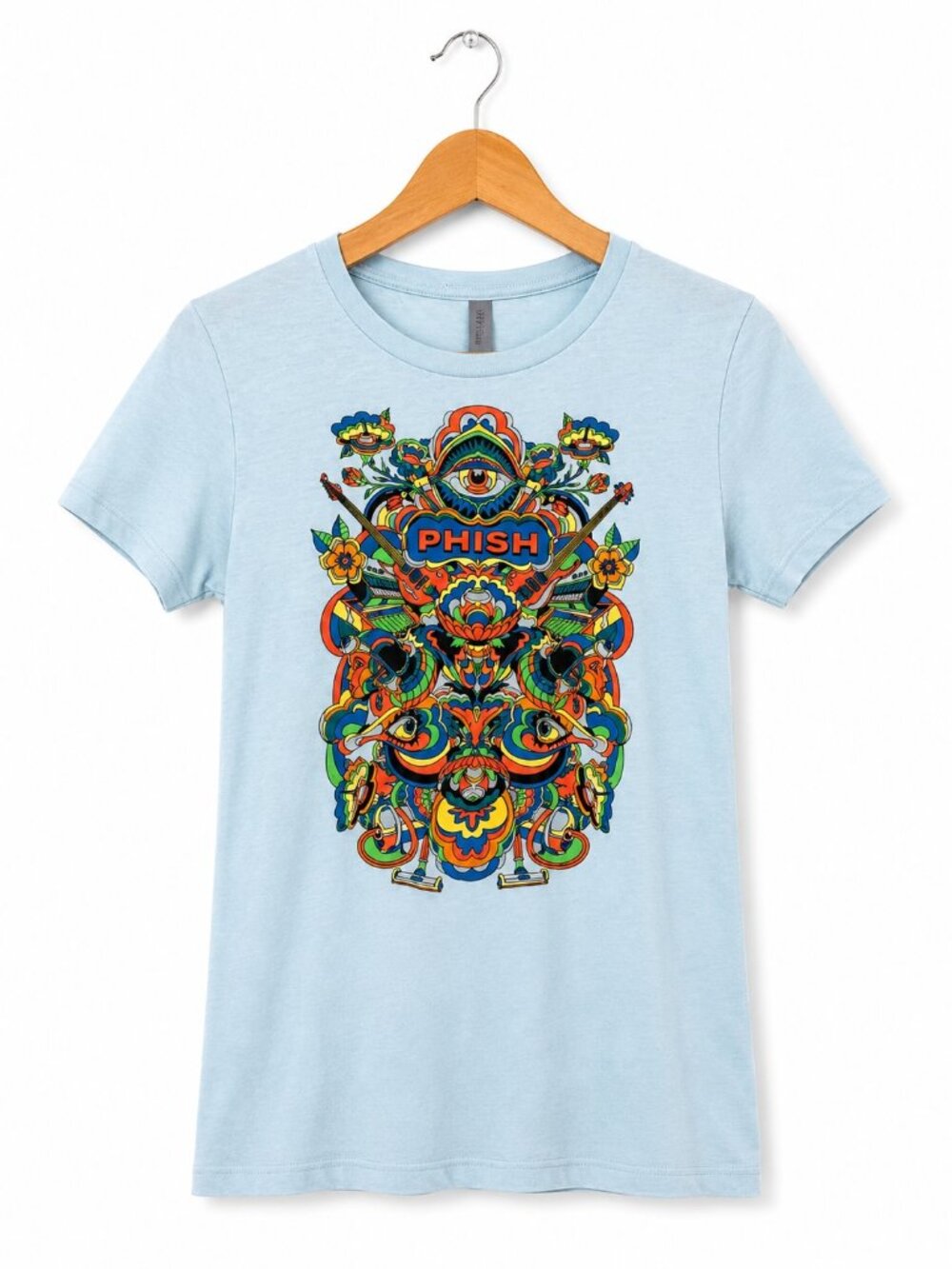 Phish Dry Goods Women’s Size M Graphic Band T-Shirt Psychedelic Concert Tee Blue
